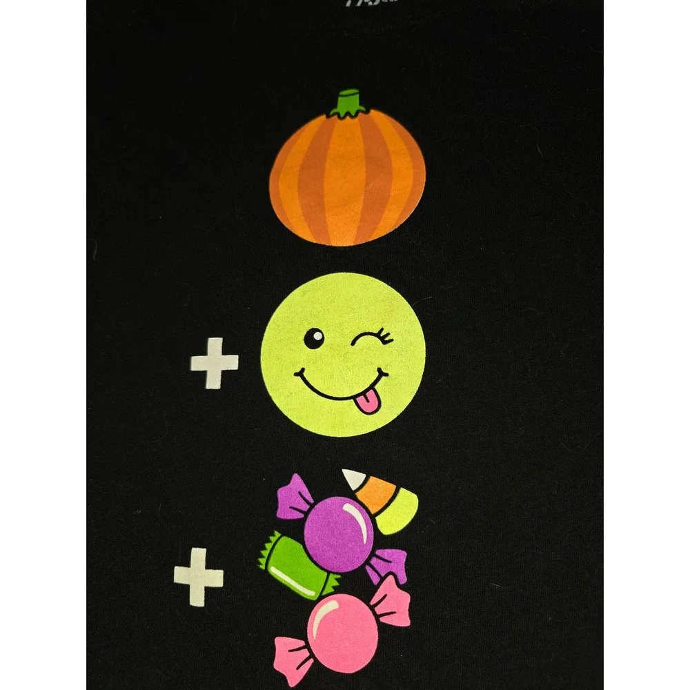 Justice fall autumn Halloween candy pumpkin top size 10